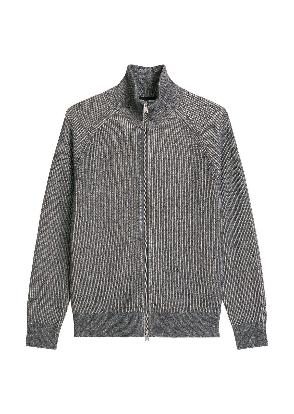 Stehkragen-Strickjacke regular