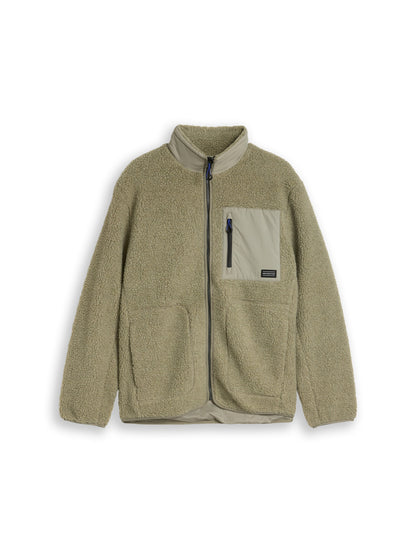 Relaxed Fit Teddy Jacke