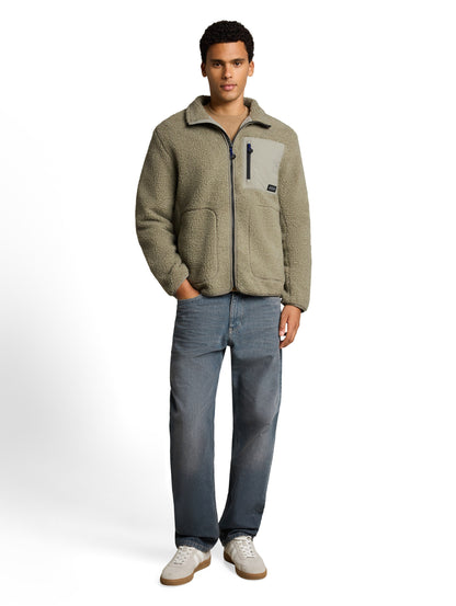 Relaxed Fit Teddy Jacke