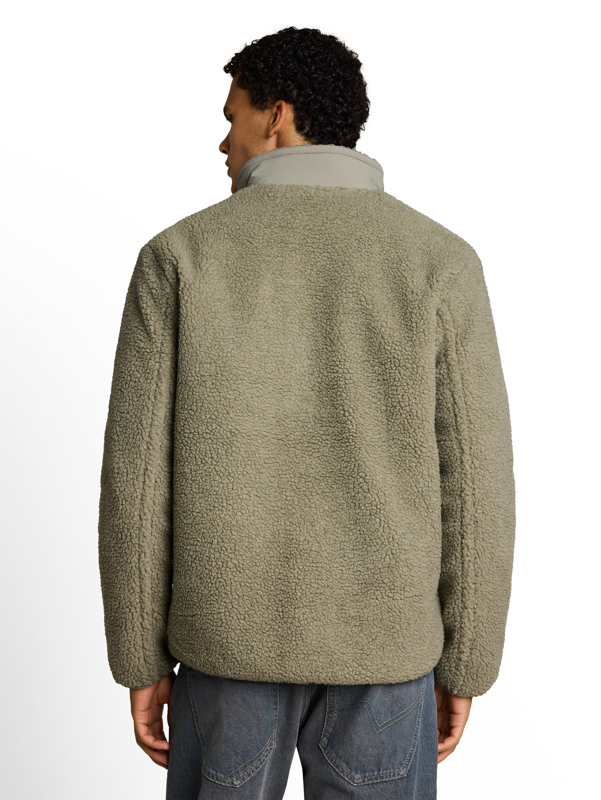 Relaxed Fit Teddy Jacke