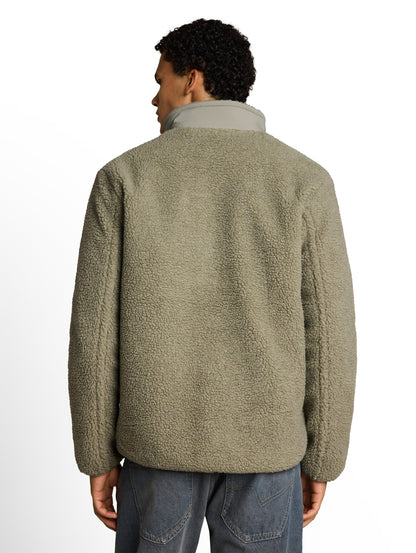Relaxed Fit Teddy Jacke