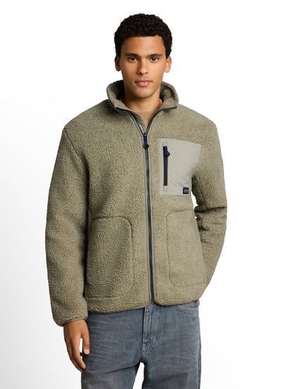 Relaxed Fit Teddy Jacke