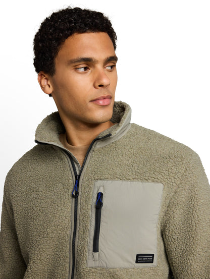 Relaxed Fit Teddy Jacke