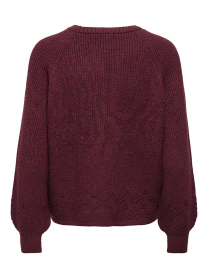 ONLPRINCESS LS O-NECK DETAIL KNT