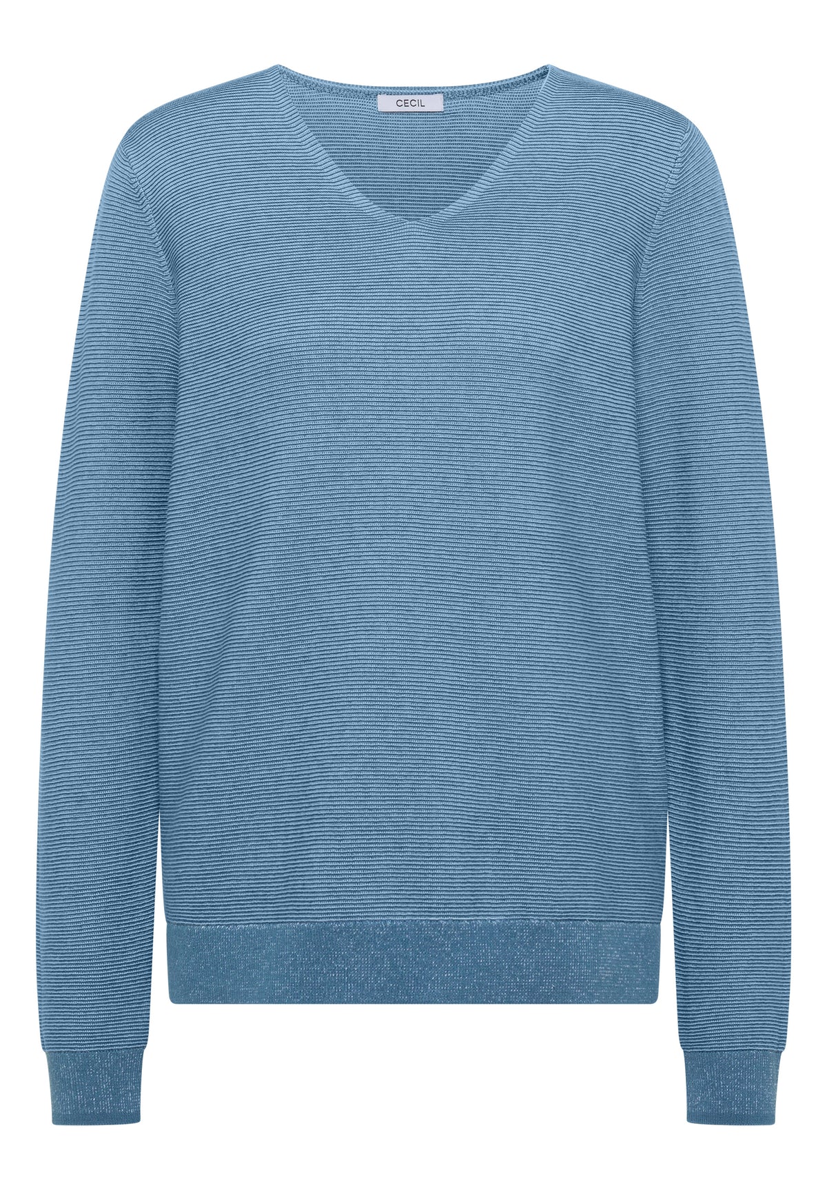 Pullover im Two-Tone-Look mit V-Neck