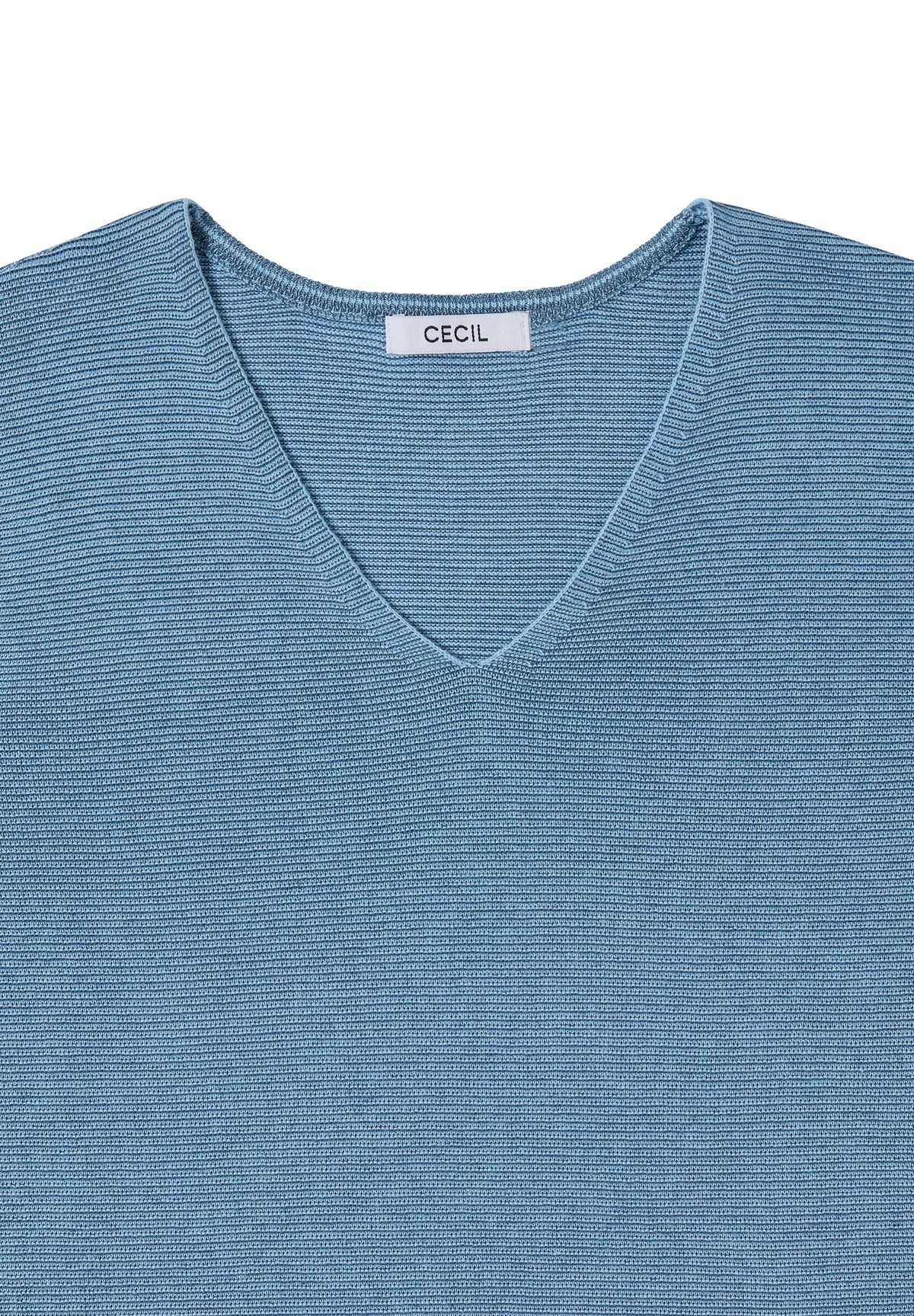 Pullover im Two-Tone-Look mit V-Neck