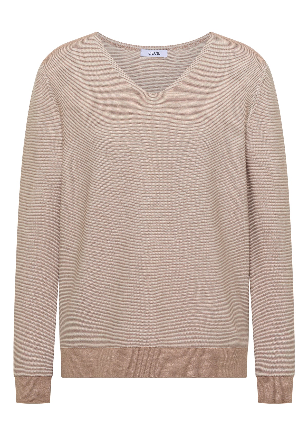Pullover im Two-Tone-Look mit V-Neck