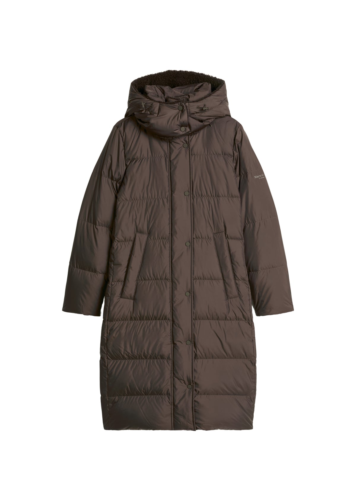 Puffer-Daunenmantel mit Kapuze regular