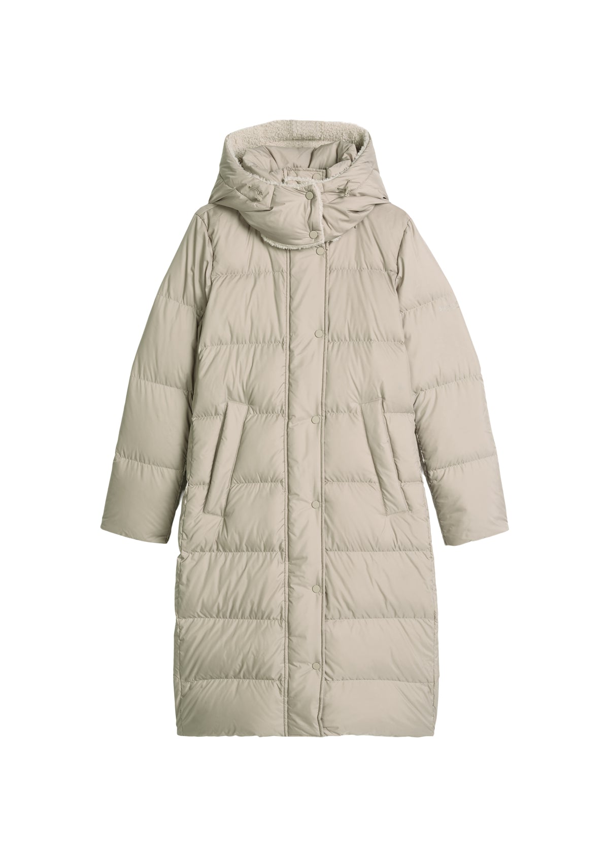 Puffer-Daunenmantel mit Kapuze regular