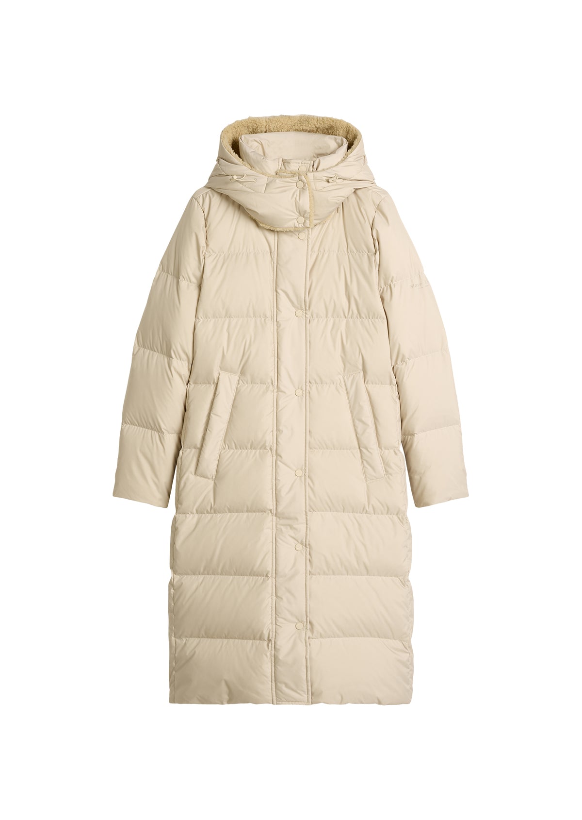 Puffer-Daunenmantel mit Kapuze regular