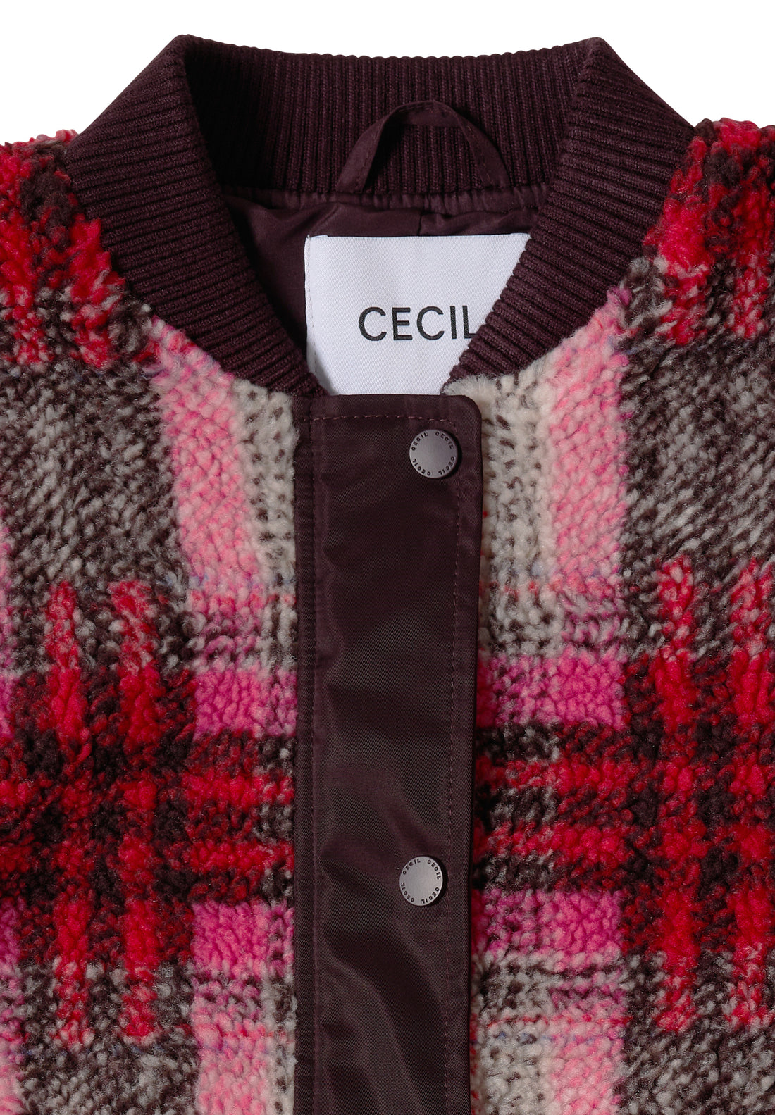 Teddy-Blouson mit Softshelldetails