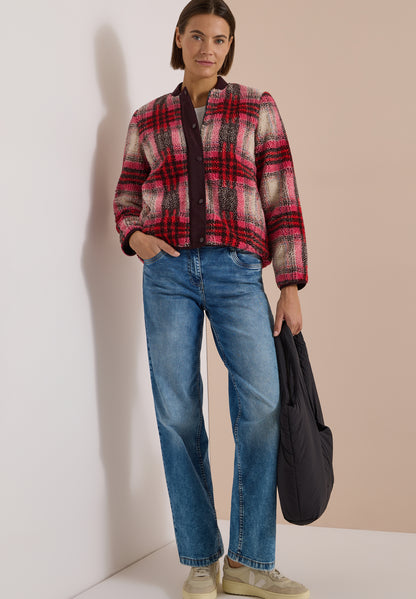 Teddy-Blouson mit Softshelldetails
