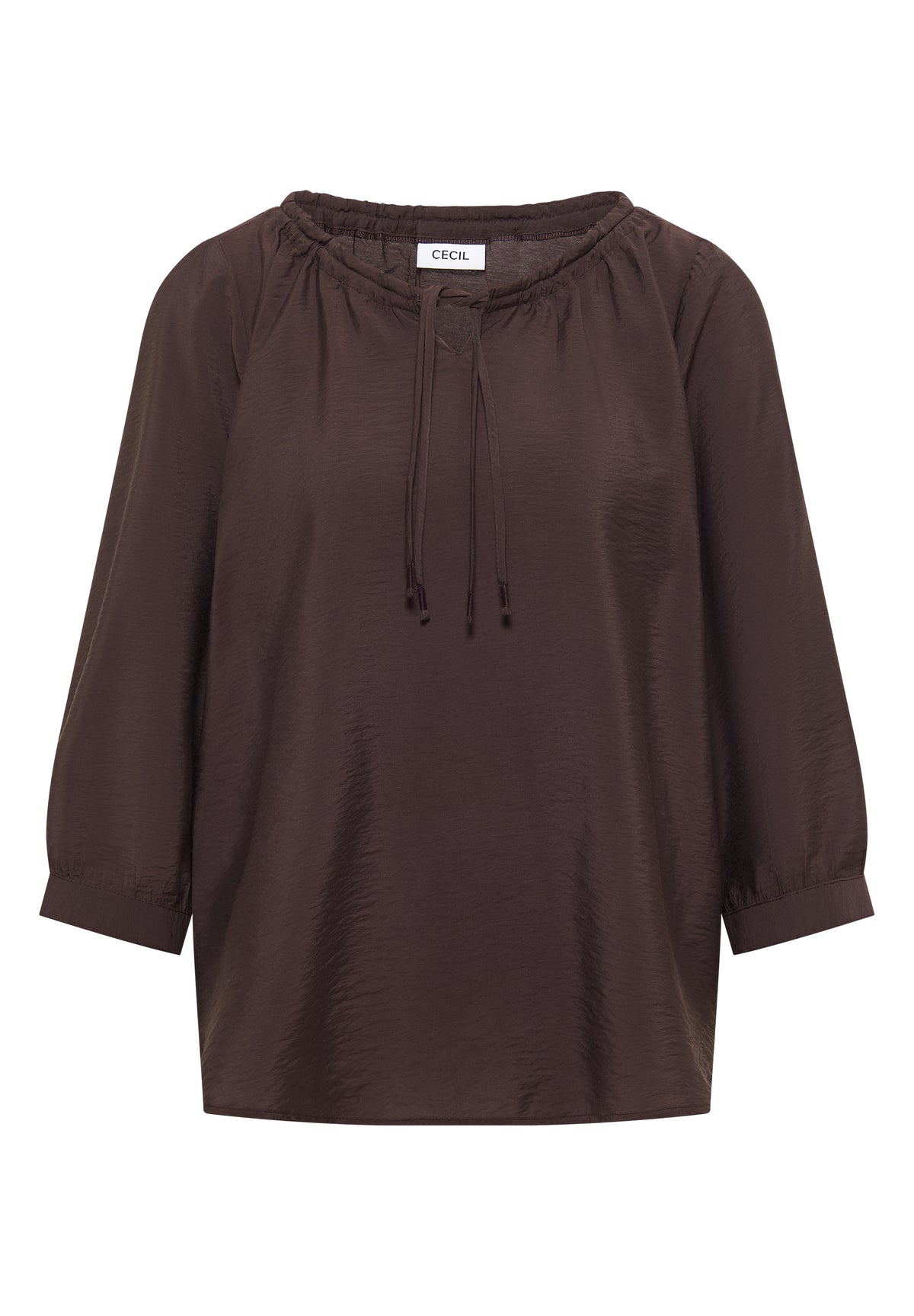 Carmen-Bluse mit Halbarm und Bändern