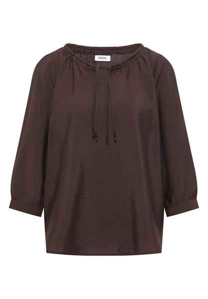 Carmen-Bluse mit Halbarm und Bändern