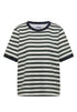 T-Shirt mit Rundhals und Leo-Details