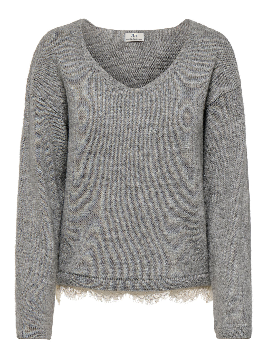 JDYSTEPHANIE L/S V-NECK LACE PULL KNT
