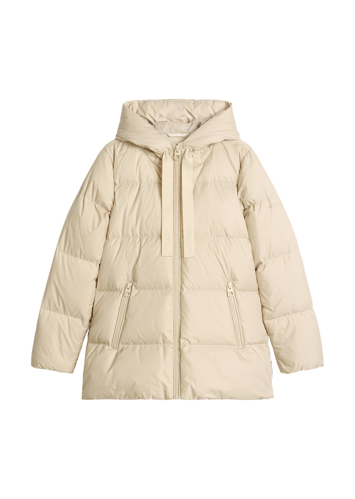 Puffer-Daunenjacke mit Kapuze regular
