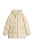 Puffer-Daunenjacke mit Kapuze regular