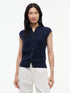 COTTON FULL NEEDLE POLO VEST