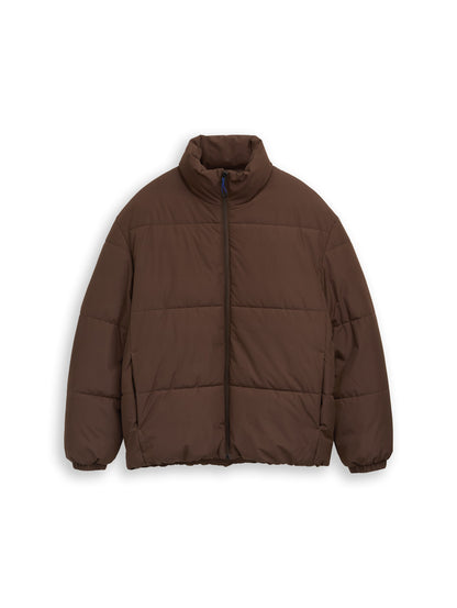 Relaxed Fit Puffer-Jacke mit Stehkragen