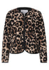 Teddy-Jacke mit Rundhals und Print