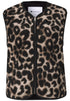 Teddy-Weste mit Zipper und Corddetails