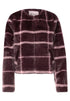 Jacke aus Fake Fur mit Muster