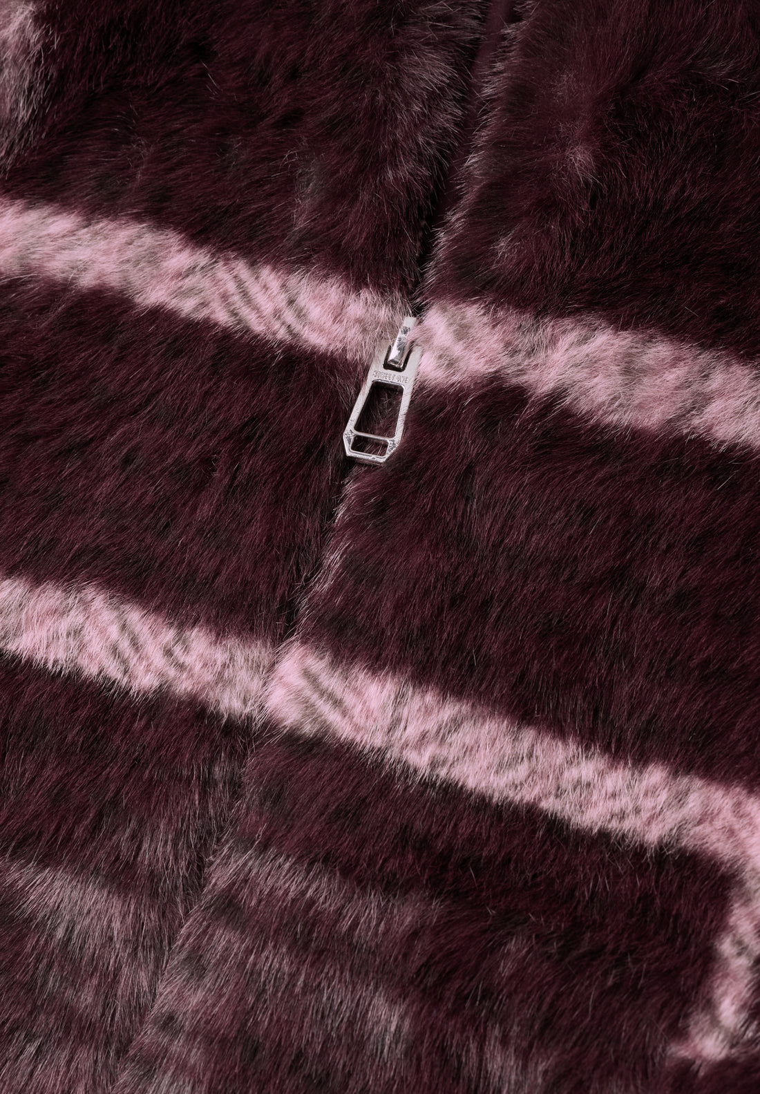 Jacke aus Fake Fur mit Muster