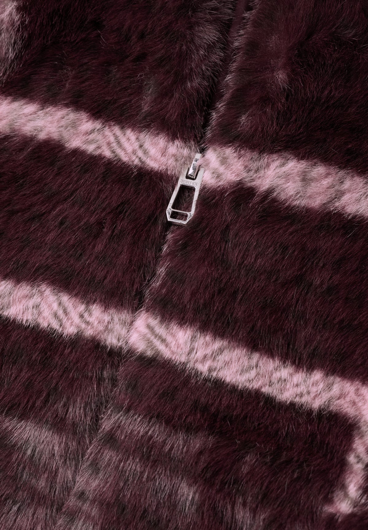 Jacke aus Fake Fur mit Muster