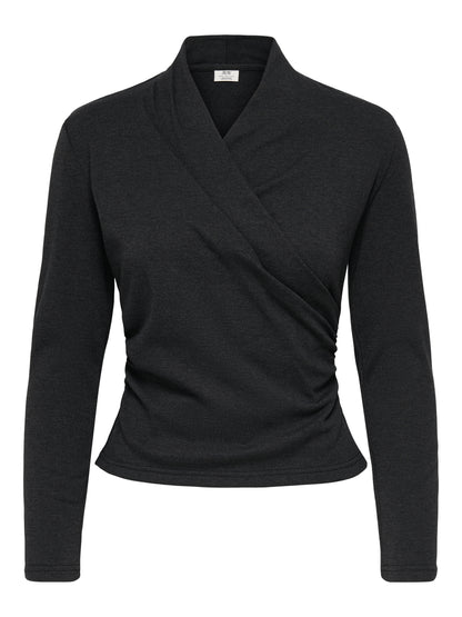 JDYDAZE L/S WRAP TOP JRS