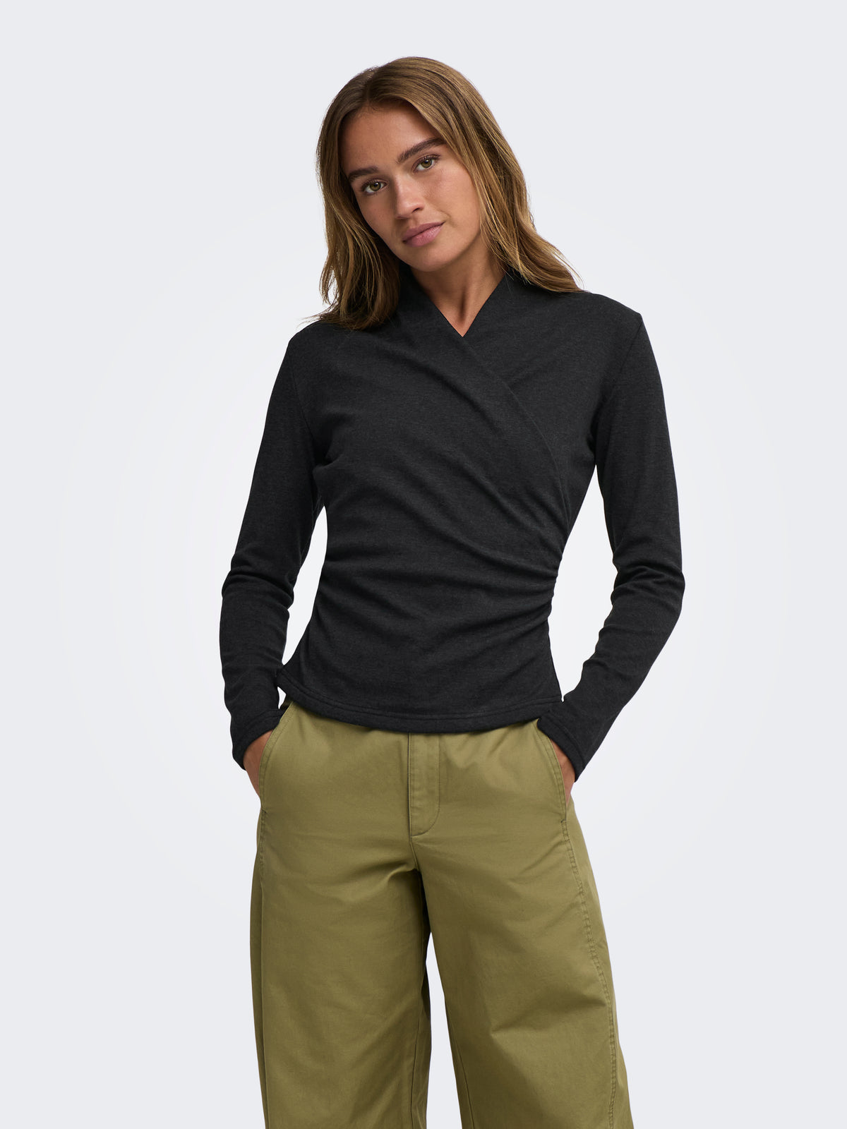 JDYDAZE L/S WRAP TOP JRS