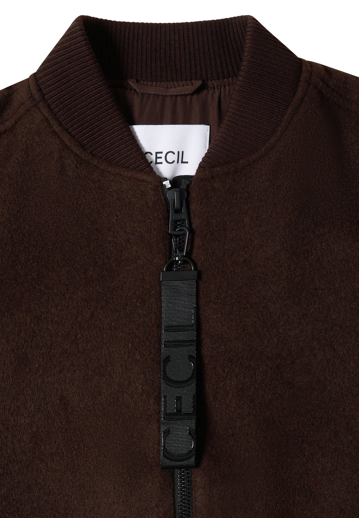Langer Blouson mit Wollanteil