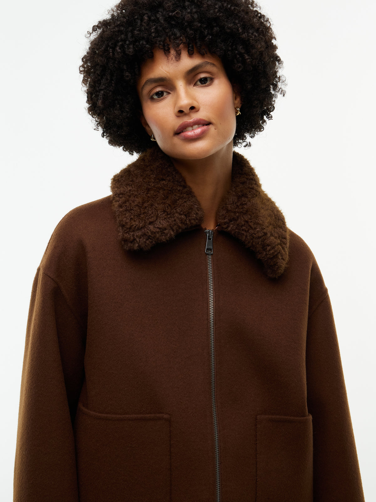 DF WOOL ZIP THROUGH JACKET