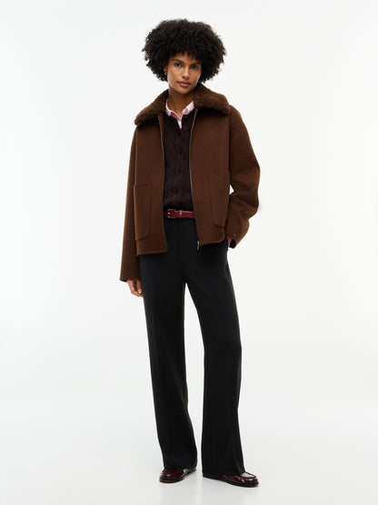 DF WOOL ZIP THROUGH JACKET