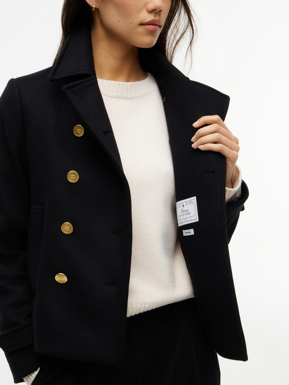 WOOL PEACOAT JACKET