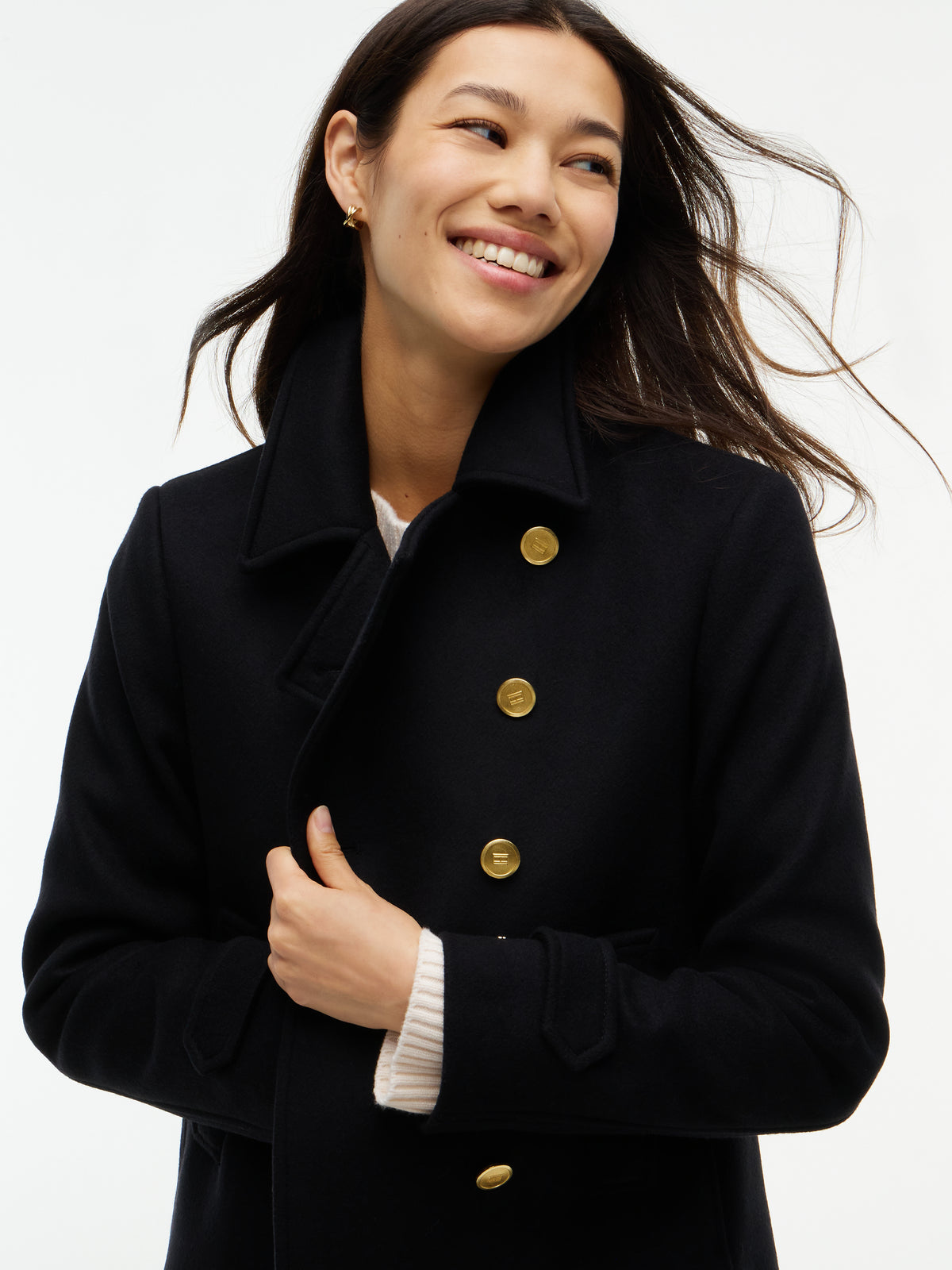 WOOL PEACOAT JACKET