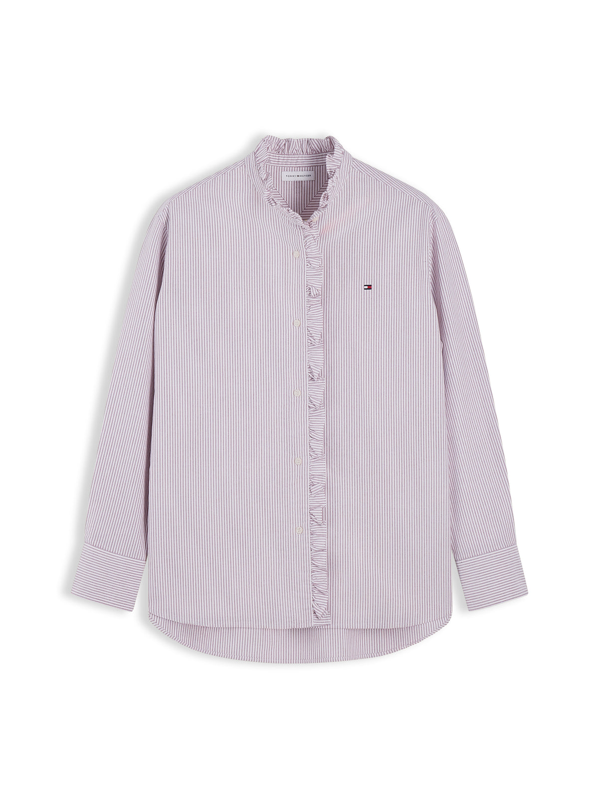 OXFORD RUFFLES RELAXED LS SHIRT