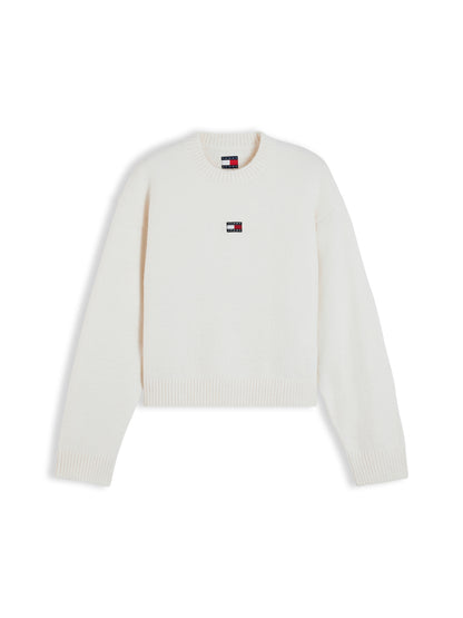 TJW FLUFFY BADGE SWEATER EXT