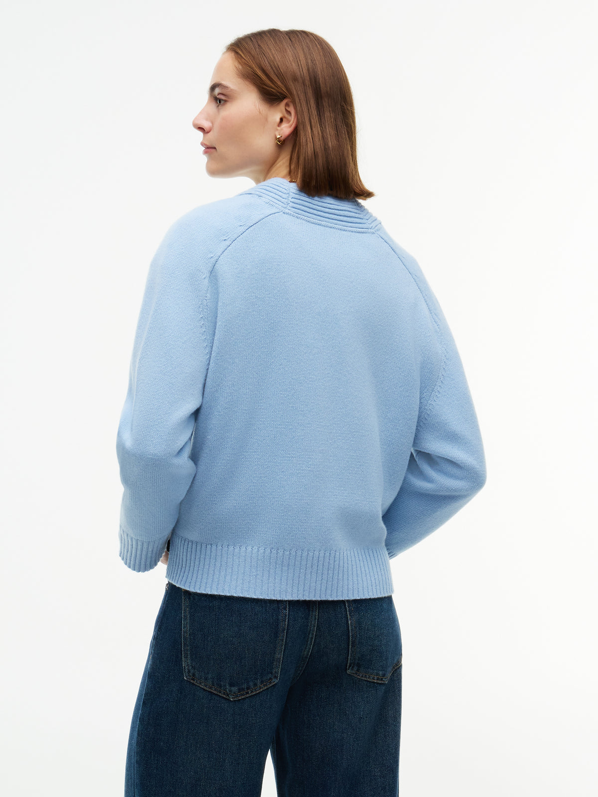 SOFT WOOL V-NK CARDIGAN BUTTONS