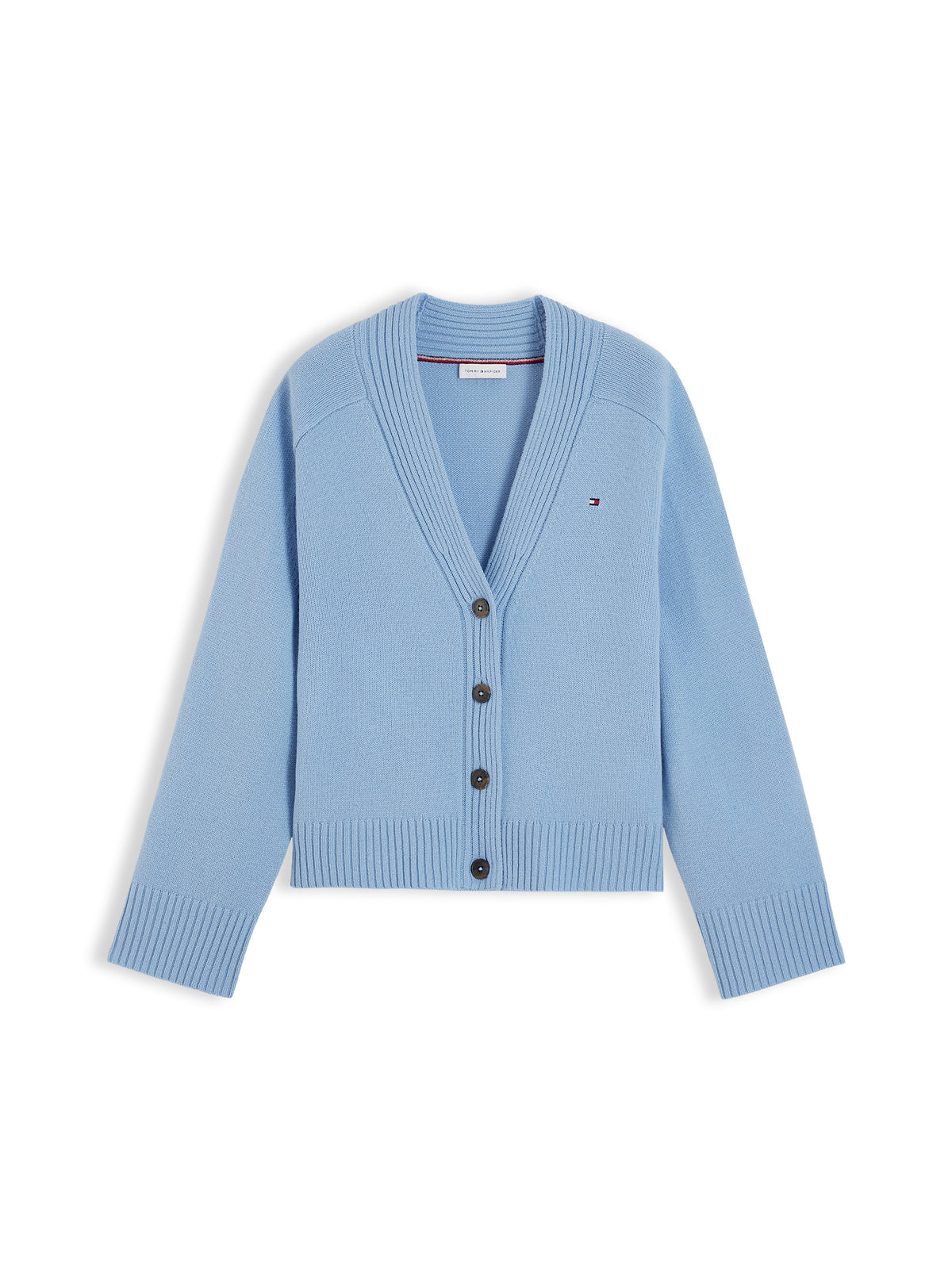 SOFT WOOL V-NK CARDIGAN BUTTONS