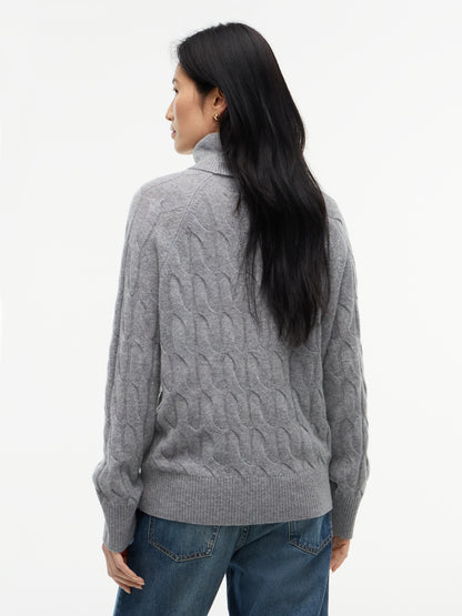 SOFT WOOL CABLE ROLL-NK LS SWT