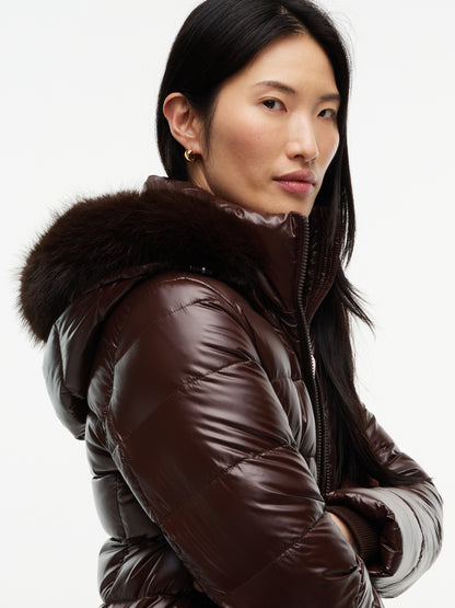 GLOSS DOWN FITTED JACKET