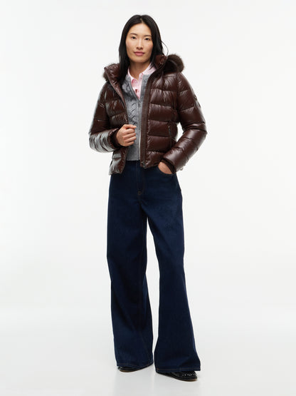 GLOSS DOWN FITTED JACKET