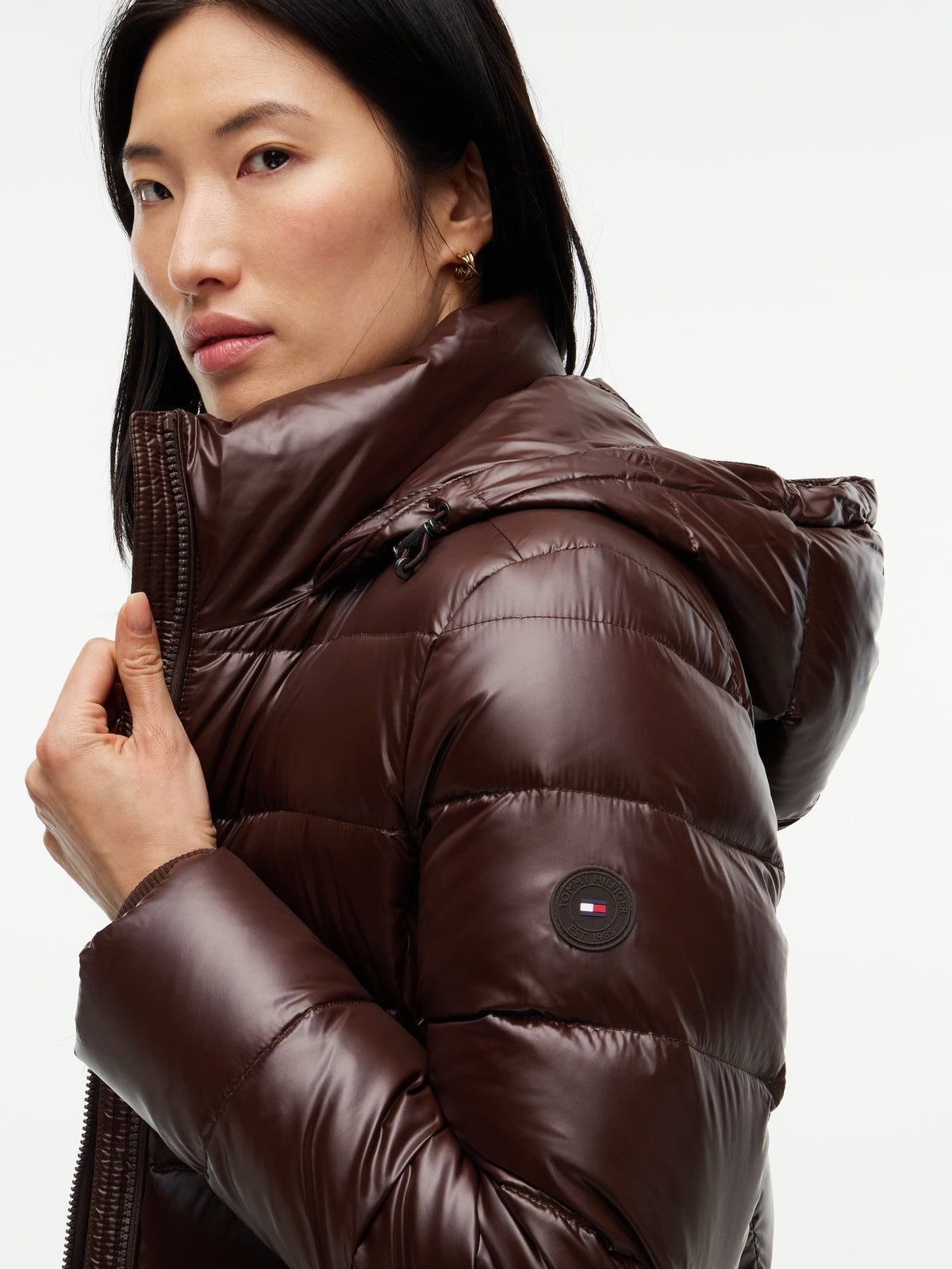 GLOSS DOWN FITTED JACKET