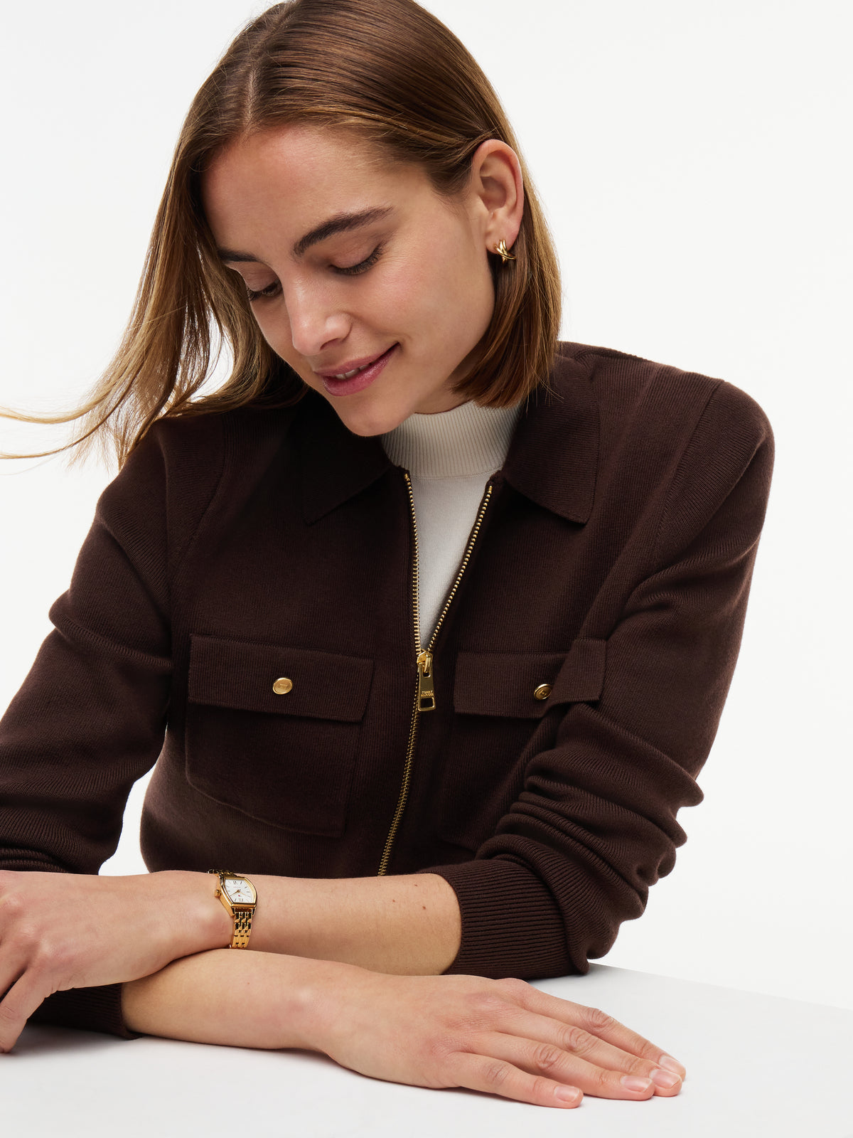 COTTON FULL NEEDLE REG JACKET
