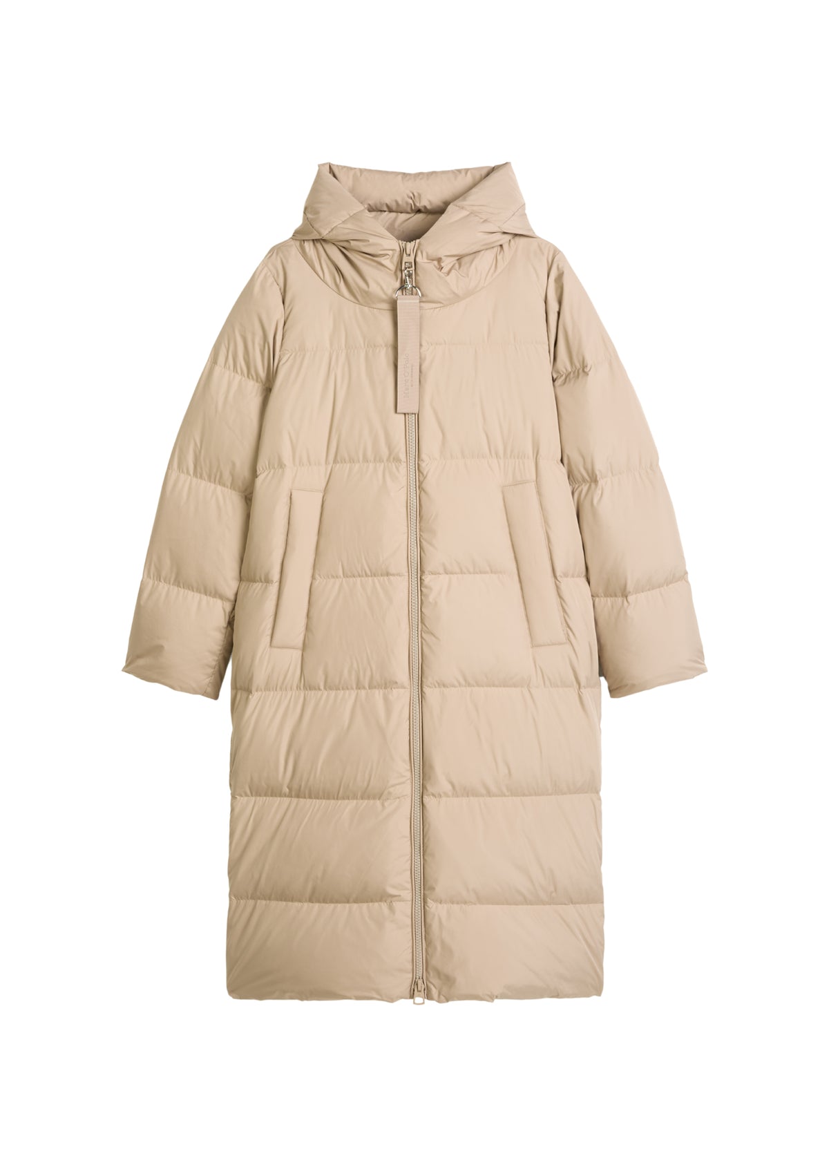 Puffer-Daunen-Kapuzenmantel regular