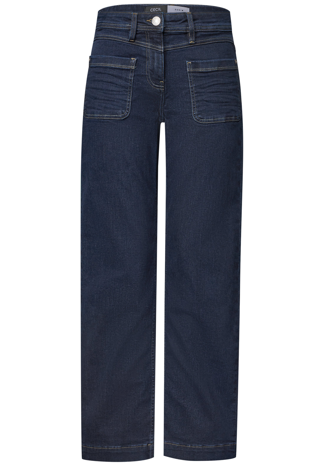 Wide Leg Jeans mit Patch-Pockets