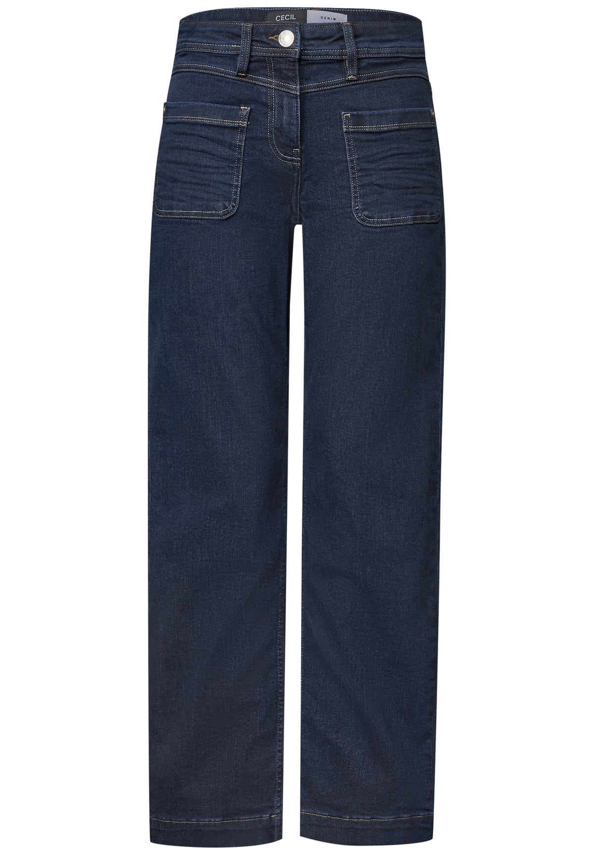 Wide Leg Jeans mit Patch-Pockets