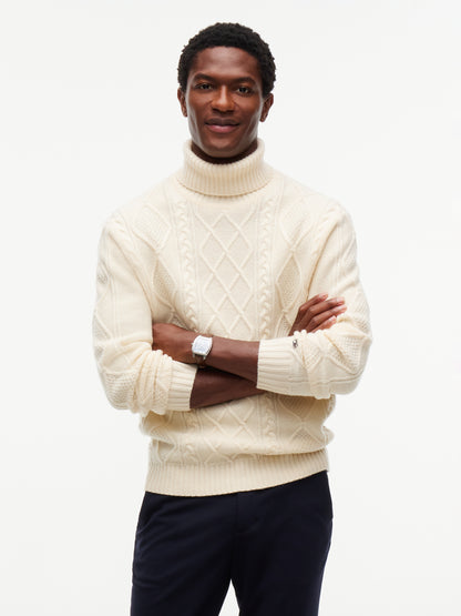 NY  WOOL CABLE SWEATER