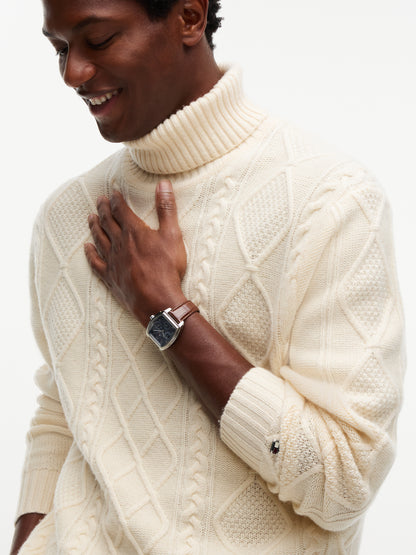 NY  WOOL CABLE SWEATER